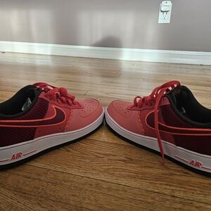 Nike AIR force 1s Pink and Black Nike Air Sneakers